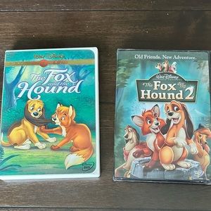 Disney - Set of 2 DVDs: The Fox and The Hound (1981) & The Fox and The Hound 2